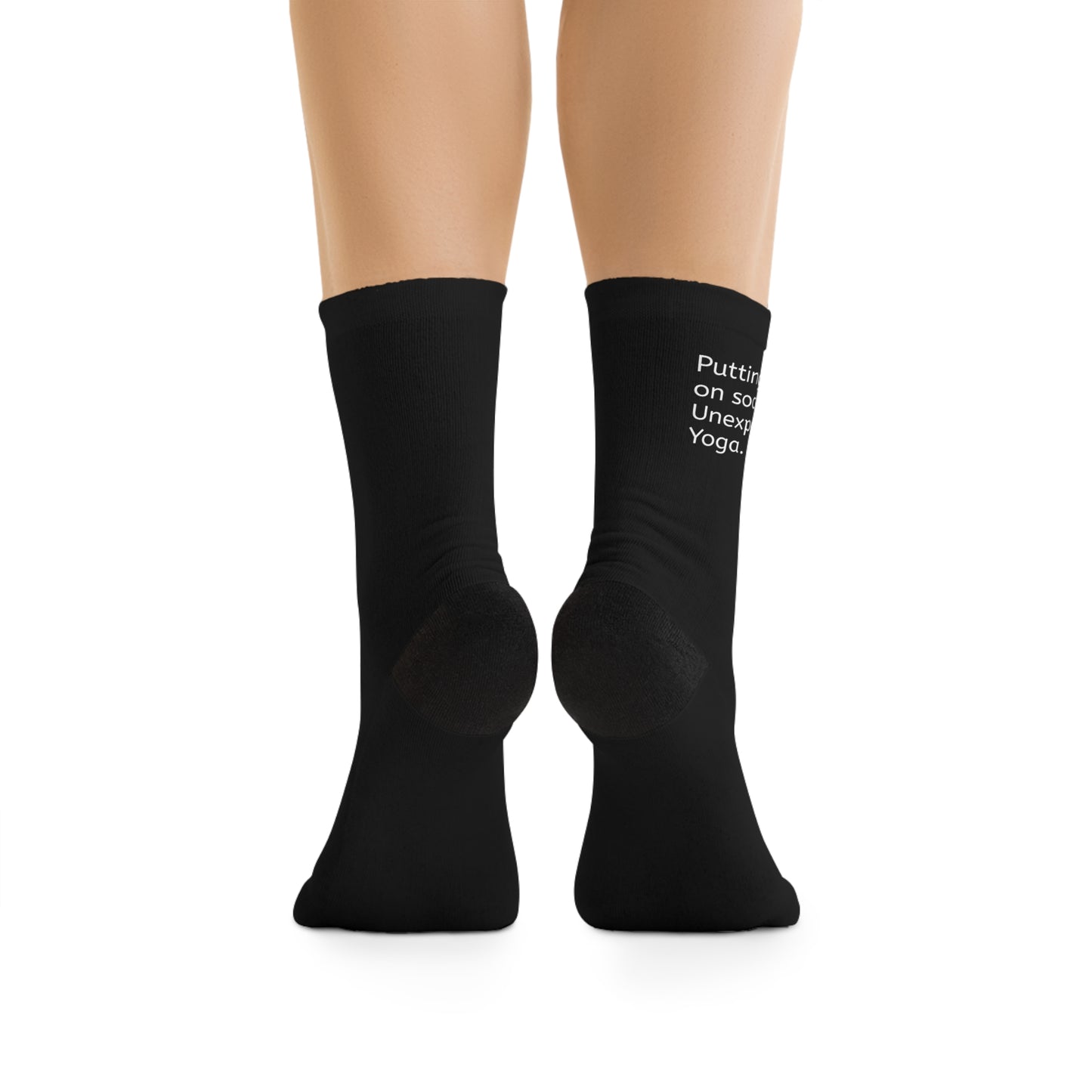 Eco-Friendly Inspirational Socks, Recycled Poly Socks for Yoga, Gifts for Her, Sustainable Fashion Accessories, Unique Gift Ideas