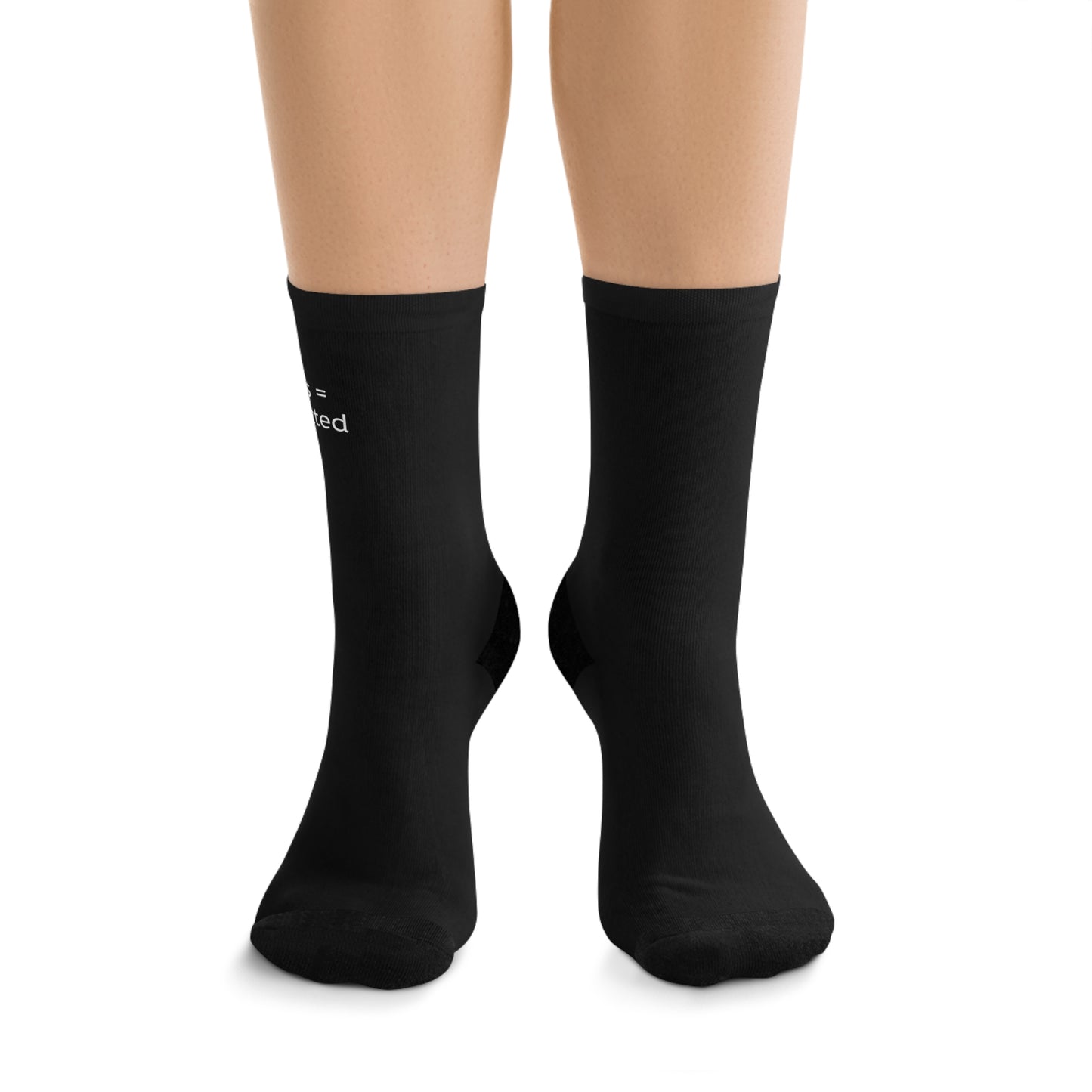 Eco-Friendly Inspirational Socks, Recycled Poly Socks for Yoga, Gifts for Her, Sustainable Fashion Accessories, Unique Gift Ideas