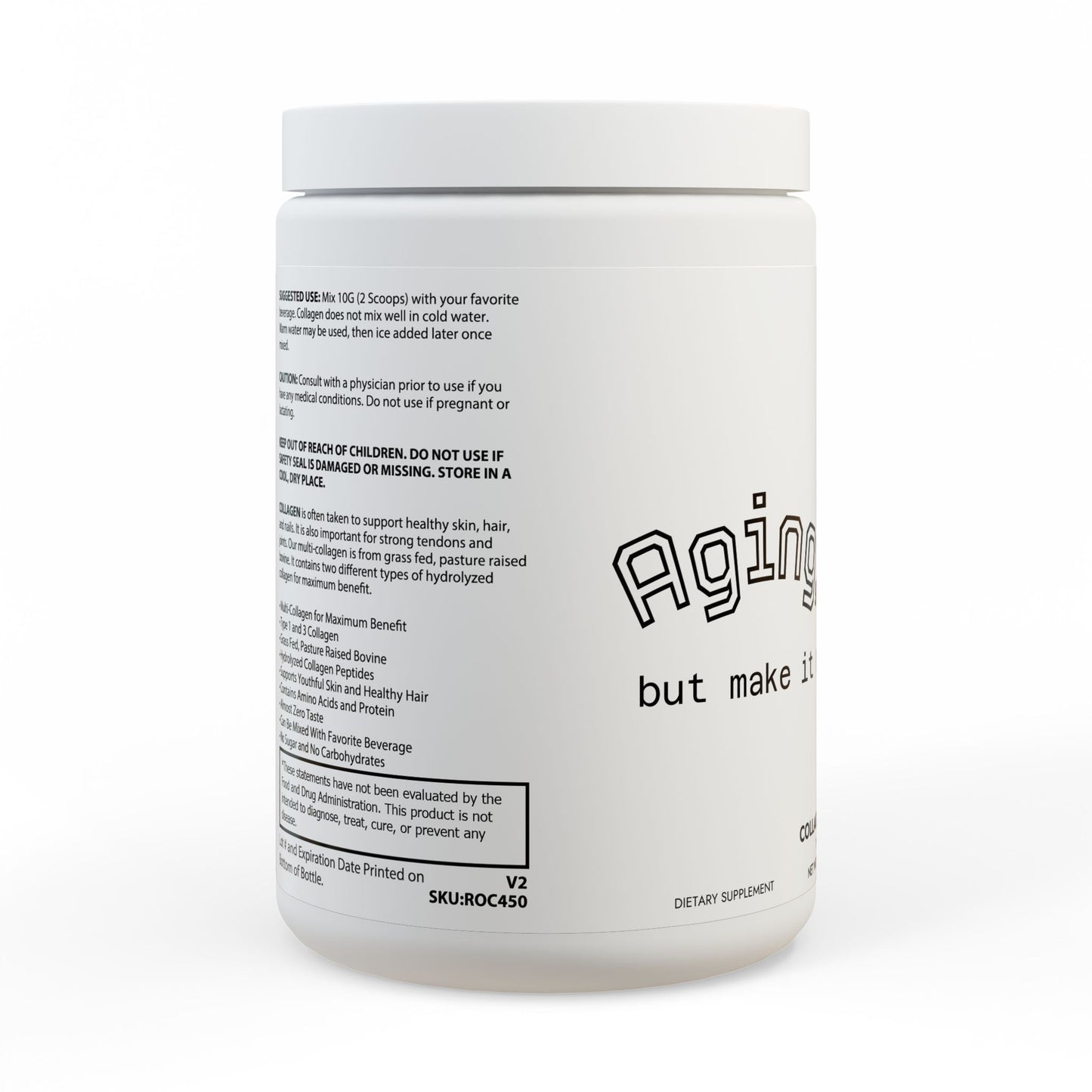 Collagen Peptides Type I & III Supplement (350g, 12.3oz)